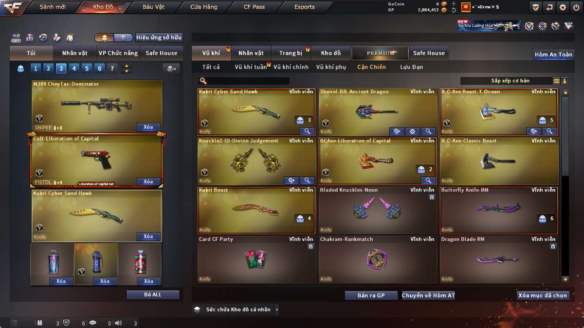 shop acc cf uy tin gia re